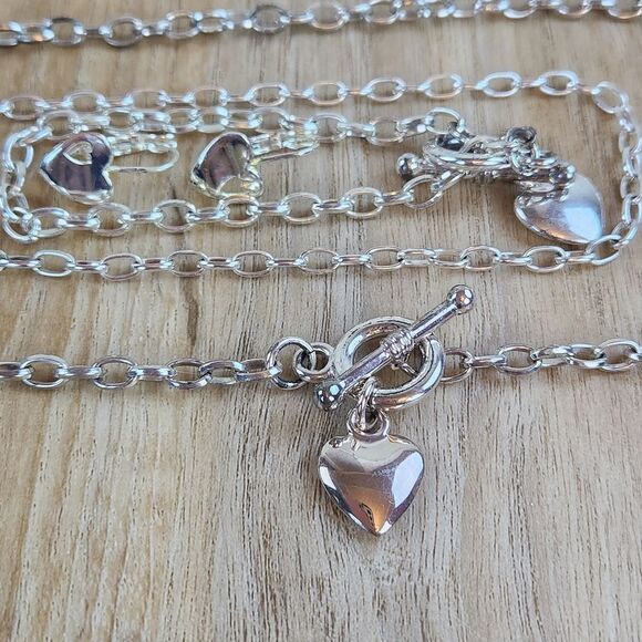💜Premier "Luv It" Silver Plated Heart Shaped Anklet - Picture 9 of 11